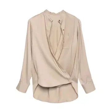 nuans 2way 밴드 카라 셔츠 블라우스