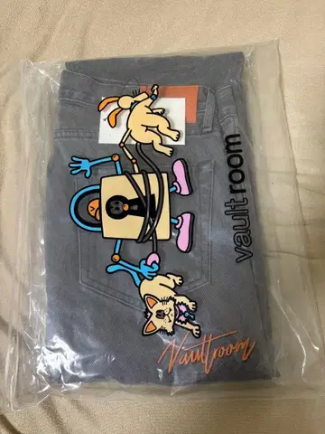 VAULTROOM SCRIPT LOGO JEAN 데님 청바지