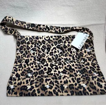 LEJUNEV 토트백 숄더백 레오파드 무늬