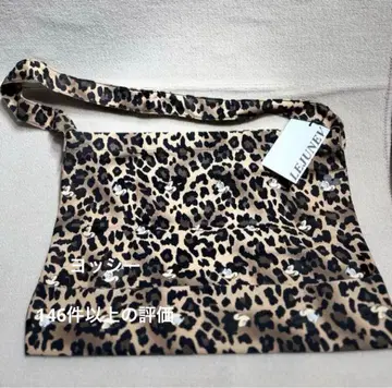 LEJUNEV 토트백 숄더백 레오파드 무늬