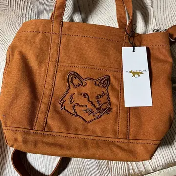 메종 키츠네 브라운 토트백