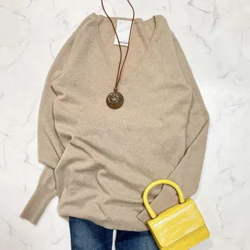 새상품급 윔 가젯 캐시미어 100% 니트 스웨터 퐁당