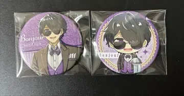 도즈루사 GIGO 카페 캔뱃지 본쥬르 2종