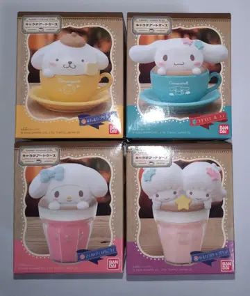 산리오 캐릭터즈 캐릭터 아트 케이스 푸딩 시나모 마이멜로디 키키라라