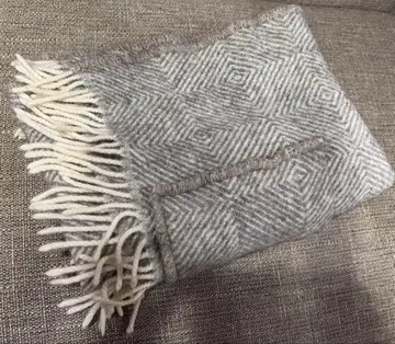 [라푸안 칸쿠리] MARIA 포켓 숄 그레이 화이트