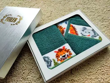 페일러 미니 손수건 애니멀 무늬 2장 미사용 새상품