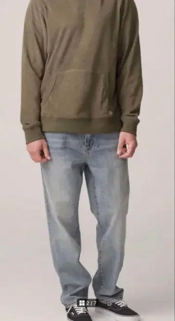 론 헤르만 OUTERKNOWN 로컬 스트레이트 핏 데님 데미지 가공