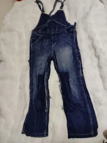 antiqua 안티카 데미지 데님 살로펫 오버롤