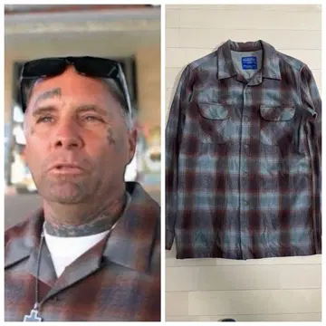 S Pendleton Jay Adams 옴브레 체크 셔츠