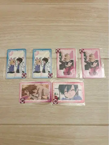 오란고등학교 호스트부 복권메이트 E상 홀로그램 카드 세트