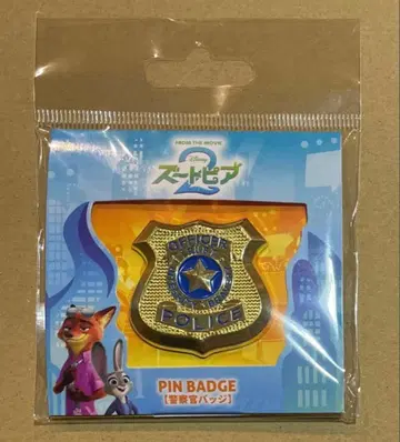 극장 내 주토피아 2 영화 핀 배지 경찰관 배지 주디 닉