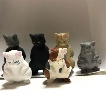 고양이 피규어 6마리