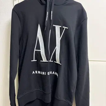Armani Exchange 블랙 후드티 S