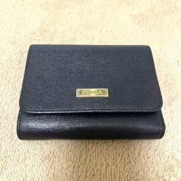 FURLA 블랙 3단 폴더형 지갑