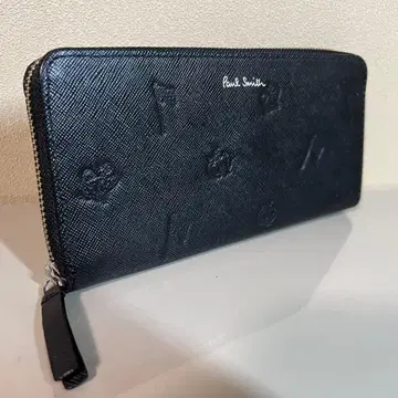 [ 새상품급 ] 폴스미스 장지갑 라운드 지퍼 폴 드로잉 블랙