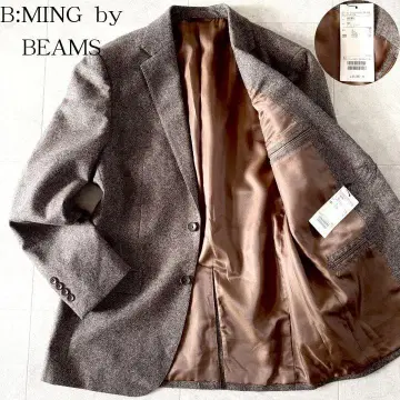 미사용 새상품 택 포함 27,000 빔즈 울 테일러드 자켓 50 브라운