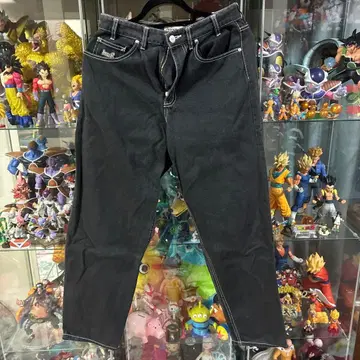 HUF CROMERPANTS 블랙 데님 사이즈 32 화이트 스티치