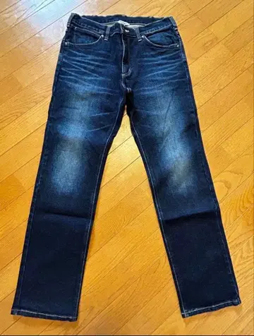 Wrangler 인디고 블루 스트레이트 데님 팬츠