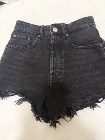 zara 숏팬츠 데님 블랙