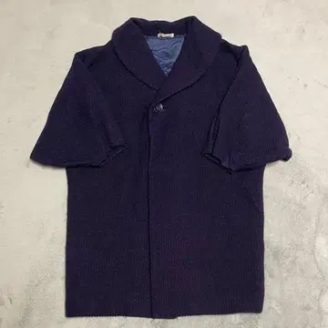 [ matsuza kaya ] 다크 퍼플 니트 롱 코트