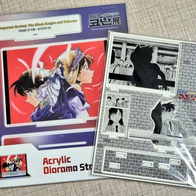 (급전) 명탐정 코난 30주년 전시회 신이치 & 란 아크릴 스탠드 양도