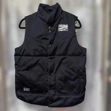 HURLEY 블랙 퀼팅 베스트 L 사이즈