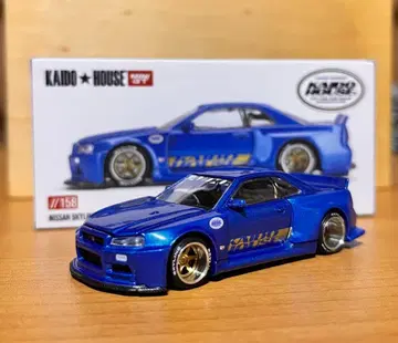 TSM MINIGT 1/64 카이도 하우스 닛산 GT-R R34 블루