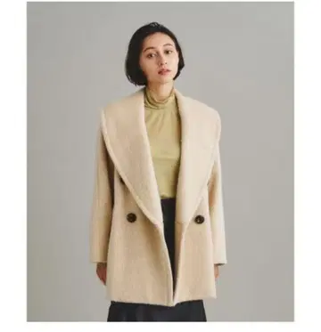 믹스 샤기 코트