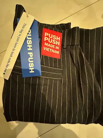 PUSH PUSH 스트라이프 와이드 팬츠