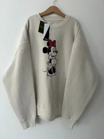 프릭스스토어 디즈니 맨투맨 미니 마우스 미니 화이트