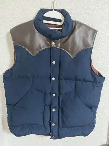 Sugar Cane LEATHER YOKE DOWN VEST 다운 베스트
