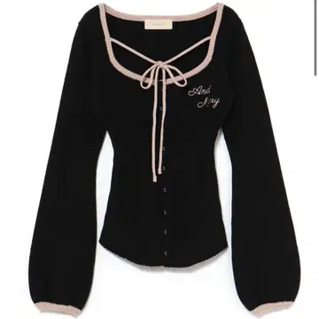 Sonique knit tops black-F AM1522