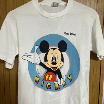 90s 미키 마우스 빈티지 티셔츠 뉴욕