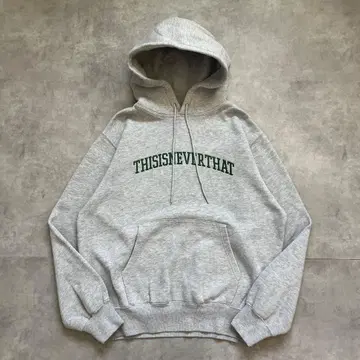디스이즈 네버자 후드티 구제 의류 로고 자수 L 그레이 17762