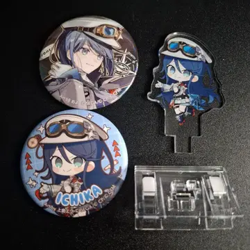 프로세카 호시노 이치카 세카라이 캔뱃지 아크릴 클립 세트