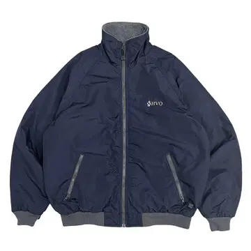 빈티지 나일론 보아 자켓 에너지 기업물 안감 플리스 네이비 L