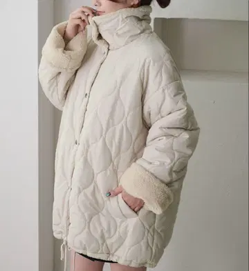 보아 안감 퀼팅 자켓