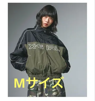 X-GIRL 로고 자수 재킷