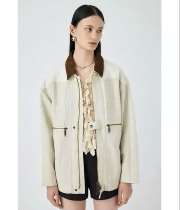 MOUSSY BI COLOR WORK 자켓