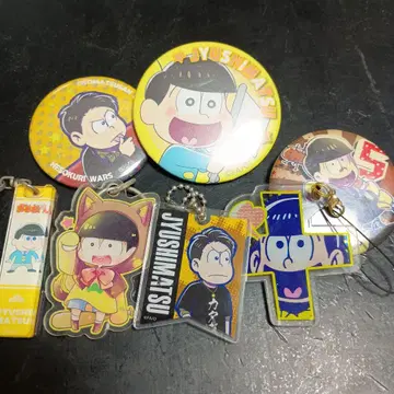 오소마츠 6쌍둥이 쥬시마츠 캔뱃지 6개 세트