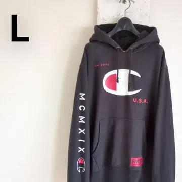 구제 챔피온 리버스 위브 맨투맨 후드티 눈알 로고 L