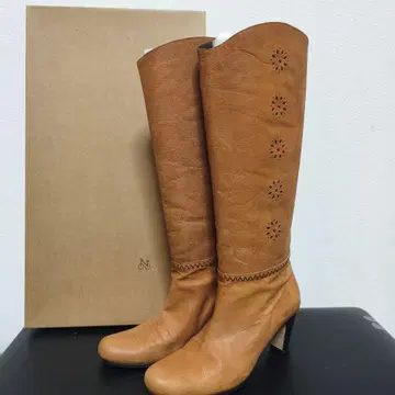 HENRY CUIRY 1711A 카멜 롱 부츠 36