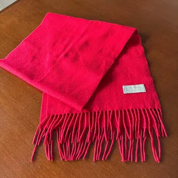 캐시미어 머플러 레드