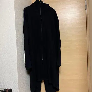 [ 미사용 새상품 ] 풀 집업 롱 후드티 블랙