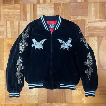 [ 레어 ] 초기 JUNGLE STORM 벨벳 스카잔 자수 학 용