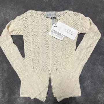 EUCHRONIA/유크로니아 토션 레이스 편직 긴팔 상의