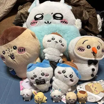 치이카와 (먼작귀) 봉제 인형 세트.