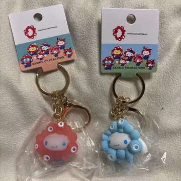 만박 산리오 미야쿠미야쿠 입체 마스코트 키링 시나모 2개 세트