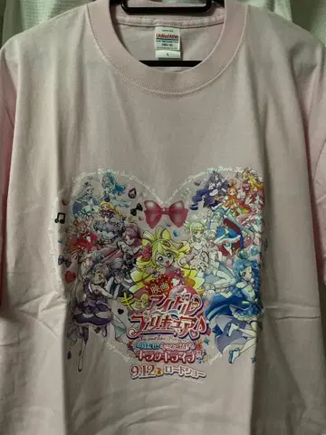 영화 너와 아이돌 프리큐어 티셔츠 (핑크 M 사이즈)