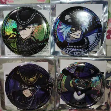 글로마스 트위스티드 원더랜드 캔뱃지 4개 세트